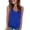 Blue, variant on Comdrip Cute Shirts for Women Womens Tank Tops Criss Cross Sleeveless Shirts Casual Tank Tops Basic Blouse Summer Tank Tops for Women Black L