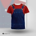 thumbnail image 6 of Halloween Overalls Red T-Shirt Costume All Over Adult T-Shirt - Medium, 6 of 7