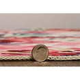 thumbnail image 5 of Linon Washable Gatlin Polyester 2'x8' Rug in Raspberry Red, 5 of 18