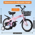 thumbnail image 4 of Ambifirner 16 Bike with Training Wheels & Kickstand - Perfect for Rider Height 36-52 Inch, Bicycle for Gift, 4 of 10