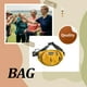 thumbnail image 4 of Qarigey Bolsa de Camping para montañismo al aire libre, riñoneras de gran capacidad de nailon con bolsa con cremallera para viajar con riñoneras Amarillo Qarigey AP014957-01, 4 of 6