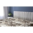 thumbnail image 5 of Ambesonne Garden Scene Fitted Sheet, Traditional Floral Art, King Size, Cream White Dark Sepia, 5 of 5