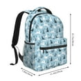 thumbnail image 2 of Balery Black White Gray Rabbit Mochila Escolar Impresa, Mochila Ligera para Viajes Casual, Mochila Duradera y Cómoda Multifuncional, Mochila para Laptop-One Size, 2 of 5