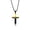 Gold & Black, variant on Men's Black & Silver Cross Necklace in Stainless Steel - Hypoallergenic Necklace for Men - Fine Religious Jewelry for Him - Unique Necklace for Baptism, Communion & Confirmation