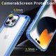 thumbnail image 5 of For iPhone 16 Pro Case Anti-drop TPU Frame Clear PC Back Cover - Transparent Purple, 5 of 5