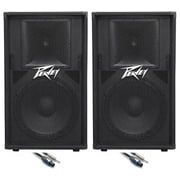 (2) Peavey PV115 15" Inch Passive PA Speaker Monitor +(2) FREE Speaker Cables
