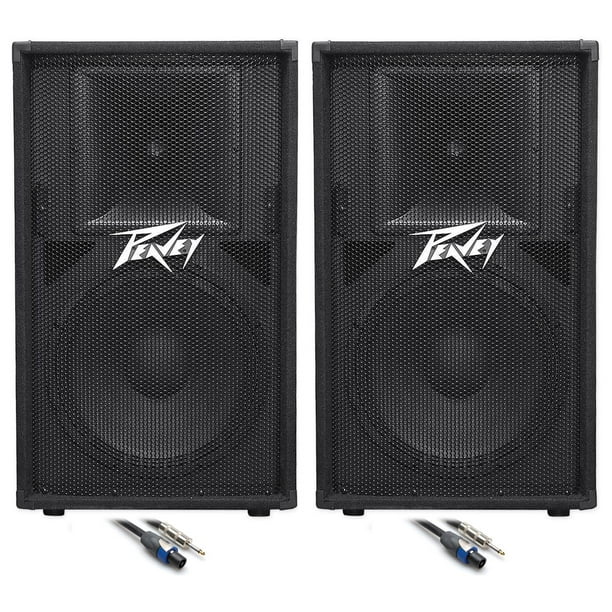 (2) Peavey PV115 15" Inch Passive PA Speaker Monitor +(2) FREE Speaker