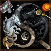 AOOOWER Square Shape Pendulums Divinations Mat Altar Tablecloth Board Game Card Pad Table Deck Cloth Metaphysical Board Game Mat
