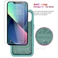 thumbnail image 4 of Diverbox for iPhone 13 Case [Shockproof] [Dropproof] [Tempered Glass Screen Protector + Camera Lens Protector],Heavy Duty Protection Phone Case Cover for Apple iPhone 13(Teal), 4 of 7