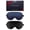 03-black & Blue, variant on 100% Real Mulberry Silk 2 Pack Sleep Mask, Natural Pure Silk Eye Masks with Adjustable Strap for Sleeping, Block Light Eye Sleep Shade Cover, Reduces Puffy Eyes Traveling Gifts
