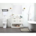 thumbnail image 6 of Elegant Decor Larkin 42" Solid Wood MDF Single Bathroom Vanity in White, 6 of 8