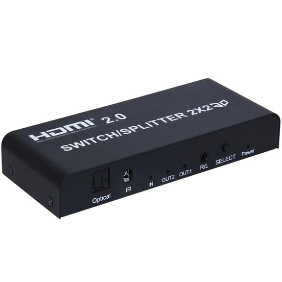 3D 4K 2x2 Switch Splitter Video Converter 2 In 2 Out