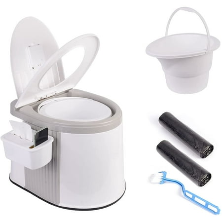 AEDILYS Portable Indoor & Outdoor Travel Toilet, 5.3 Gallon