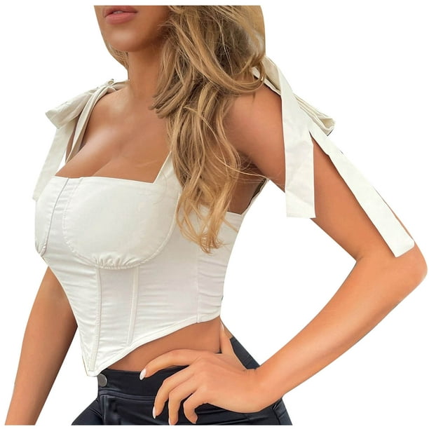 jovati Womens Going Out Tops Fashion Women Sexy Bandage Sleeveless Solid  Casual Going Out Tops Going Out Tops for Women Sexy Women Tops and Blouses  Sexy Sexy Going Out Tops for Women 