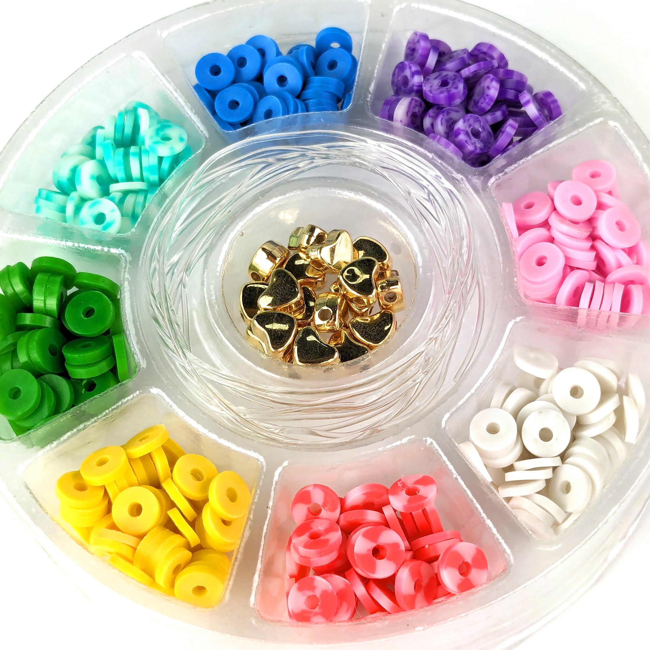 (2 pack) Hello Hobby Clay Bead Jewelry Making Kit for Kids