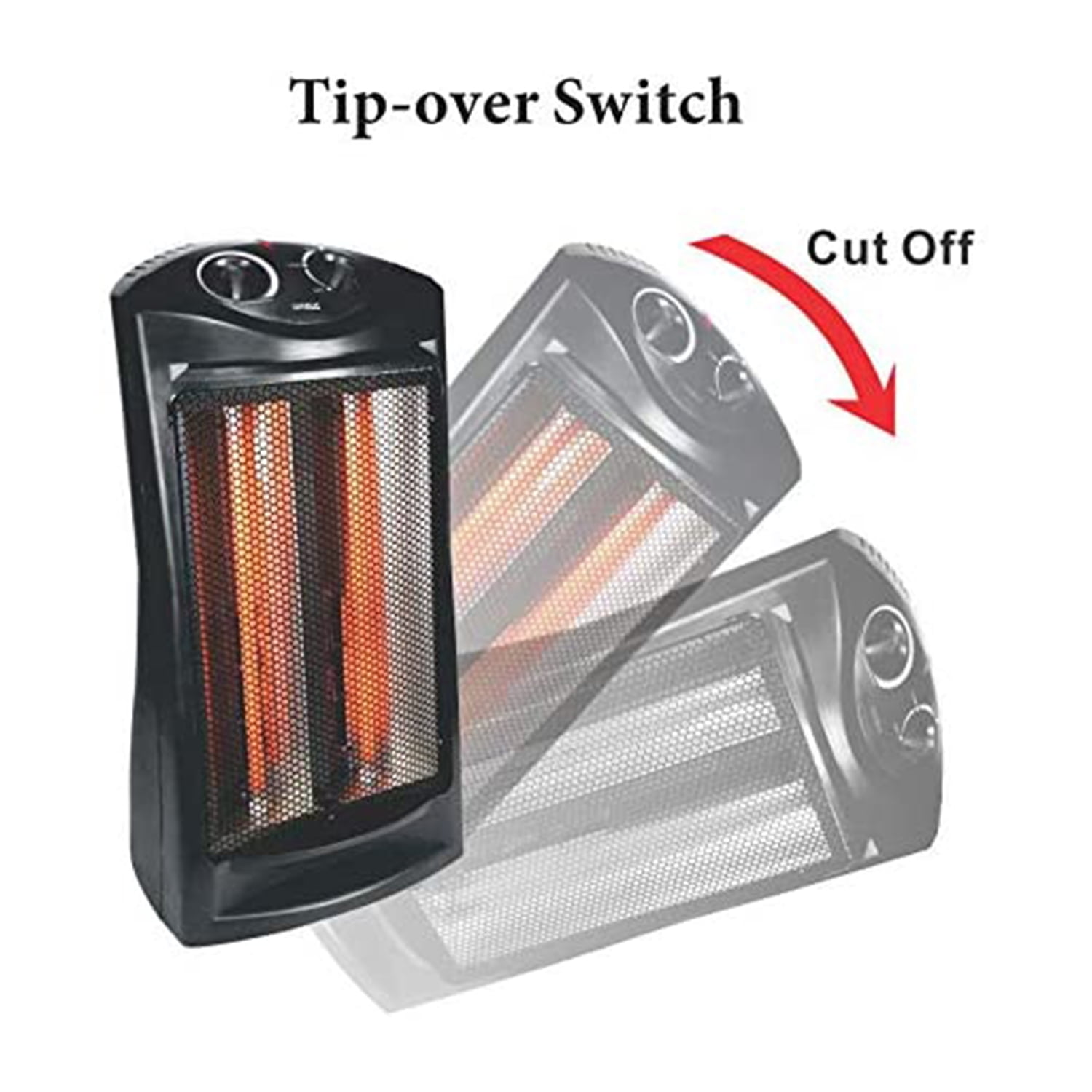 Optimus H-5235 Portable Ultra Quiet Fan Forced Tower Quartz Heater w/  Thermostat - Walmart.com