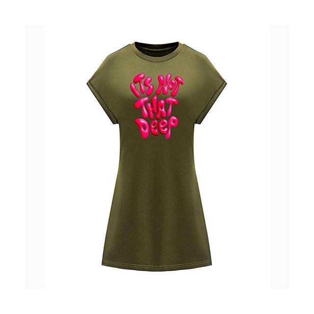 Vestido corto de verano para mujer, ropa femenina, vestido con cuello redondo para salir de vacaciones M