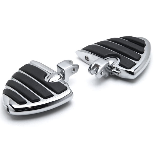 Krator Stiletto Motorcycle Foot Pegs Footrests Left+Right For Yamaha V-Star 650 1998-2013 Front