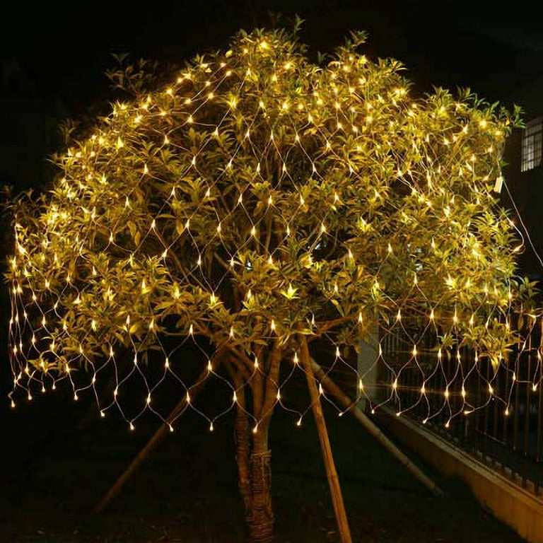 Twinkle Star 360 LEDs Christmas Net Lights, 12ft x 5ft 8 Modes Low Voltage  Connectable Mesh Fairy String Lights for Xmas Trees, Bushes, Wedding