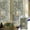 Green_M, variant on Leaf Stained Glass Window Film, Decorative Privacy Cling, Sun Blocking Heat Control Cover, Removable Home Office Vinyl, 11.8x39.4 Inches