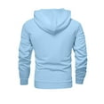 thumbnail image 3 of Hogleaql Men's Tracksuit 2 Piece Hoodie and Sweatpants Solid Color Fleece Pullover Hoodies Joggers Sport Pant Set Casual Fall Suits with Pockets Light Blue M, 3 of 4