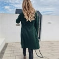 thumbnail image 4 of Tejiojio Jackets Woman Artificial Wool Elegant Blend Coat Slim Female Long Coat Outerwear Jacket, 4 of 9