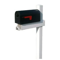 54-in x 24-in White Vinyl Mailbox Post Sleeve (Mailbox not Included)