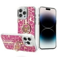 thumbnail image 5 of XPM for Samsung Galaxy A16 5G Phone Case, Diamonds 3D Butterfly Floral Design Bling Sparkly Glitter Hybrid Metal Fashion with Ring Stand Cover for Galaxy A16 5G (Hot Pink), 5 of 6