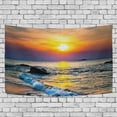 thumbnail image 1 of ABPHQTO Colorido atardecer sobre el mar Tapiz Decoración para colgar en la pared Decoración para el hogar Sala de estar Dormitorio 150x225 cm, 1 of 4