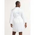 thumbnail image 3 of Joyspun Women’s and Women’s Plus Bridal Satin Robe, Sizes XS to 3X, 3 of 5