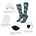 thumbnail image 6 of Lsque snow board colorful Printed Crew Socks Men's Women's LightWeight Thin Casual Calf Socks ,Knee High Socks,Cotton Socks, 6 of 9