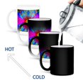 thumbnail image 4 of 3drose, Alegra Fractal Art Bright Colors Amazing Detailed Fractal Art Wild Pink Explosion of Colors, 11oz Magic Transforming Mug, 4 of 7
