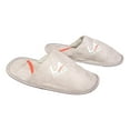 thumbnail image 2 of LA Gear Boys Slide Fleece Plush House Slippers Small, Grey, 2 of 3
