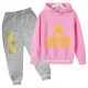thumbnail image 3 of Conjunto de sudadera con capucha y pantalones de terciopelo para niños con estampado de Ronaldo, conjunto deportivo de 2 piezas para niños y niñas, 3 of 5
