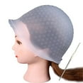 thumbnail image 3 of Reusable Silicone Dye Hat Cap for Hair Color Highlighting Hairdressing with Needle, 3 of 5