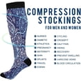 thumbnail image 4 of Coolnut Mexican Talavera Pattern Compression Socks for Women&Men, Circulation-Best Support for Nurses,Running,Athletic-2 Pack, 4 of 7