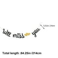 thumbnail image 3 of Black Glitter Banner Heart and Letter Printing Bunting Bachelor Party Flag Retirement Party Hanging Garland Decoration Layout Supplies, 3 of 5
