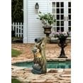 thumbnail image 7 of Llinc Store 37.8" Tall Decorative Water Pump 3 Tier Tree Trunk Fountain with Lights and Pump, Soothing Sound Waterfall for Relaxing & Calming, Brown, 7 of 7
