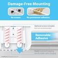 thumbnail image 4 of Soporte para Control Remoto TotalMount Premium Blanco Sin Perforaciones para 2-3 Controles, 4 of 9