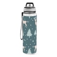 thumbnail image 2 of Deers Pines Trees Snow Sports Water Bottle Portable Travel Mug 32oz BPA Free Leak Proof Straw Transparent Tritan for Gym Yoga Cycling Camping, 2 of 7