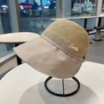 thumbnail image 2 of Opolski Breathable Wide Brim Hat Sure Here's A Product Title for Listing Women's Foldable Sun Hat with Wide Brim Breathable Mesh Ponytail Hole Summer Beach Beige, 2 of 8