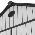 thumbnail image 2 of Uforic Outdoor Resin Storage Shed with Floor & Window, 7.3 x 7.3 ft Weatherproof Outdoor Storage for Tools, Gray, 2 of 9