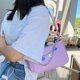 thumbnail image 4 of Bolso de hombro pa mujer y niña, bolso informal pa , bolso pa axilas PU , púrpura Violeta Hugo monedero de paja, 4 of 9