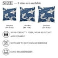 thumbnail image 4 of 2 Pack Throw Pillow Covers Blue Wave Fish Koi Pattern Decorative Pillow Cases Home Decor Square 18x18 Inches Pillowcases, 4 of 7