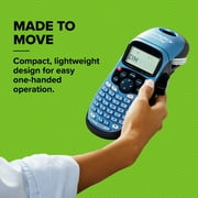 صانع ملصقات DYMO، صانع ملصقات محمول LetraTag 100H، سهل الاستخدام، شاشة LCD مكونة من 13 حرفًا، رائع لتنظيم المنزل والمكتب، أزرق