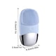 thumbnail image 5 of Mini Portátil Portátil Limpieza Facial Cepillo Masajeador de silicona Herramienta 5 Engranajes Ajustable Cara Lave Por Pe Removedor Casa Viajar Azul Jumpingount CE005081-02B, 5 of 7