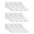 thumbnail image 2 of Athletic Works Men's Lightweight No Show Socks, 12-Pack, Moisture-Wicking, Lightweight Fabric, Fits Shoe Sizes 6-12, 2 of 4
