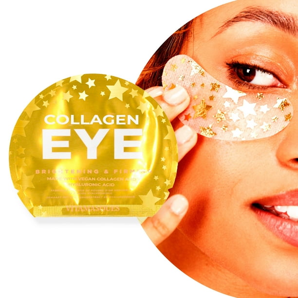 Vitamasques Gold Eye, Vegan Collagen Eye Pads, Brightening & Firming