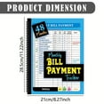 thumbnail image 2 of Monthly Bill Payment Checklist: Bill Tracker Notebook, 4-Year Bill Book, Bill Payment Tracker Monthly Organizer, Income and Expense Tracker, Debt Payoff Log, and Savings Goals, 11.2" x 8.3", Blue, 2 of 6