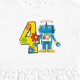 thumbnail image 4 of Inktastic 4th Birthday Robot Girls Toddler Dress, 4 of 5